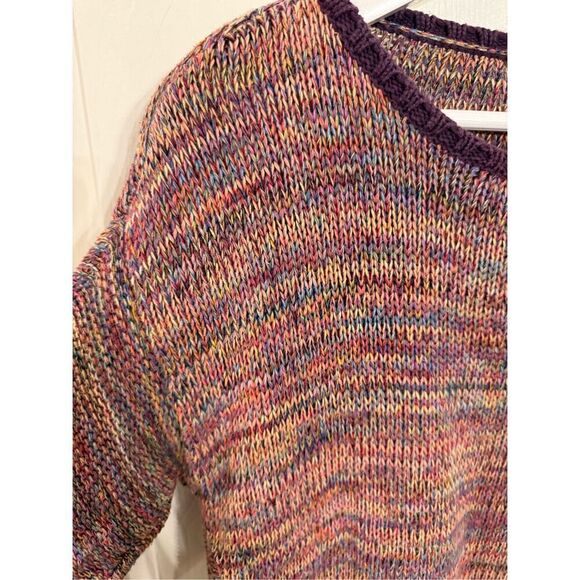 Michael Stars Mixed Yarn Rounded Hem Crew Neck Sweater sz XS/S EUC - Picture 3 of 7